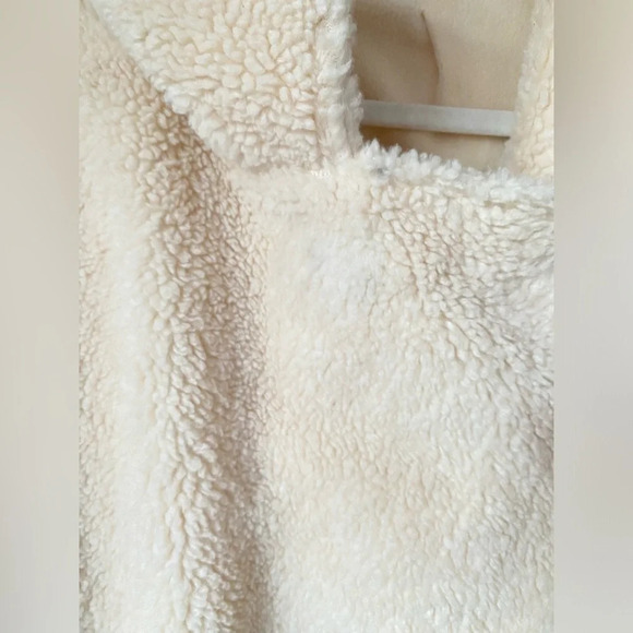 Faherty Jacket Women’s Large Montana Moto Coat Shearling Sherpa Jacket - Picture 7 of 10